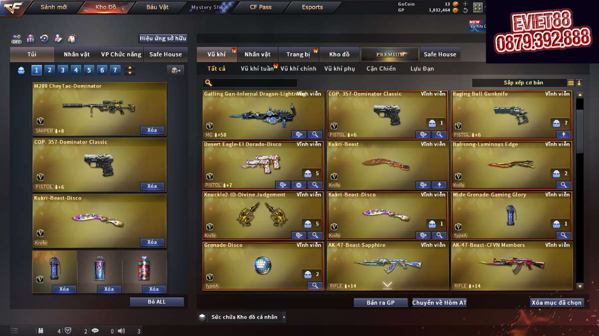shop acc cf uy tin gia re